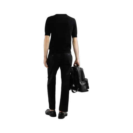 Logo Tag Pleated Trousers