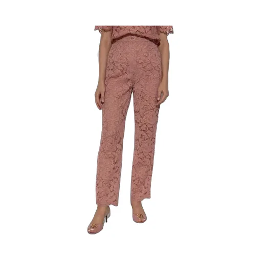 Floral Lace Tailored Pants