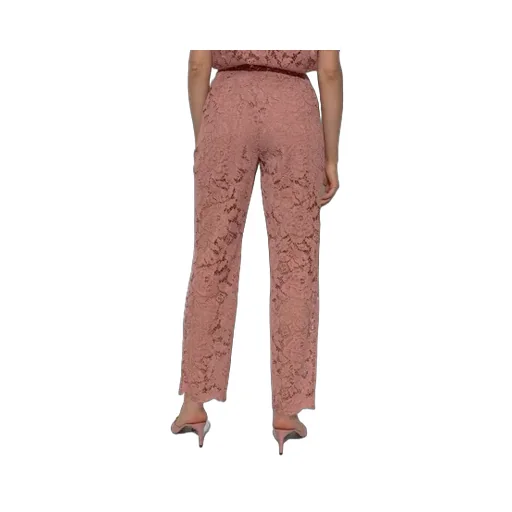 Floral Lace Tailored Pants