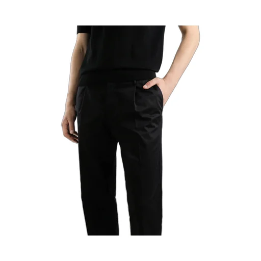 Logo Tag Pleated Trousers