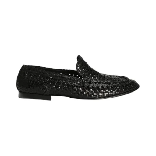 Round Toe Woven Slippers