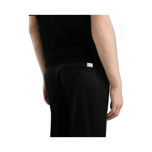 Logo Tag Pleated Trousers