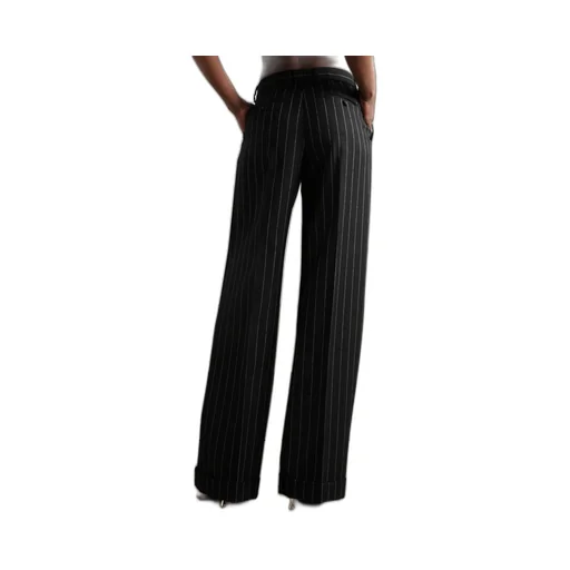 Straight Leg Pinstriped Pants