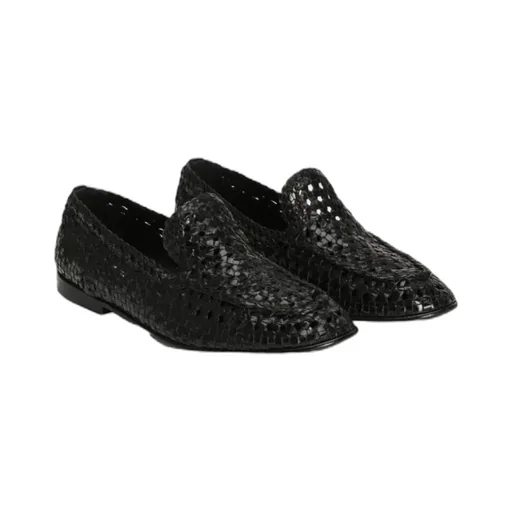 Round Toe Woven Slippers