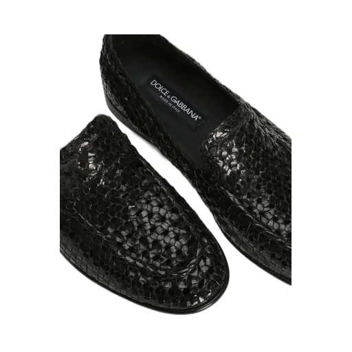 Round Toe Woven Slippers