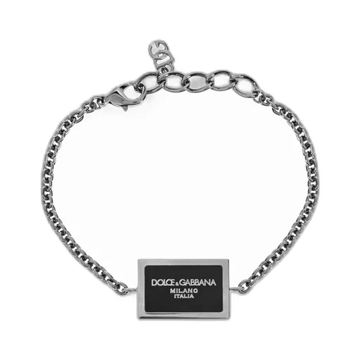 Logo Plaque Cable-Link Chain Bracelet