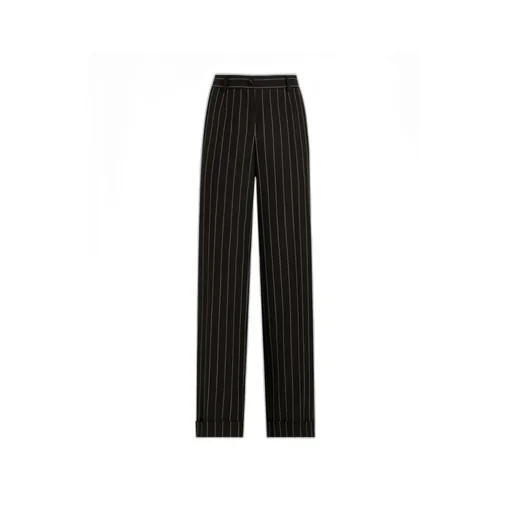 Straight Leg Pinstriped Pants
