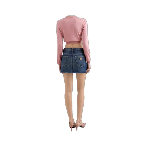 V-Neck Cropped Cardigan