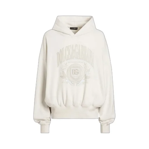 Logo Embroidered Jersey Hoodie