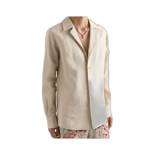 Long-Sleeved V-Neck Shirt