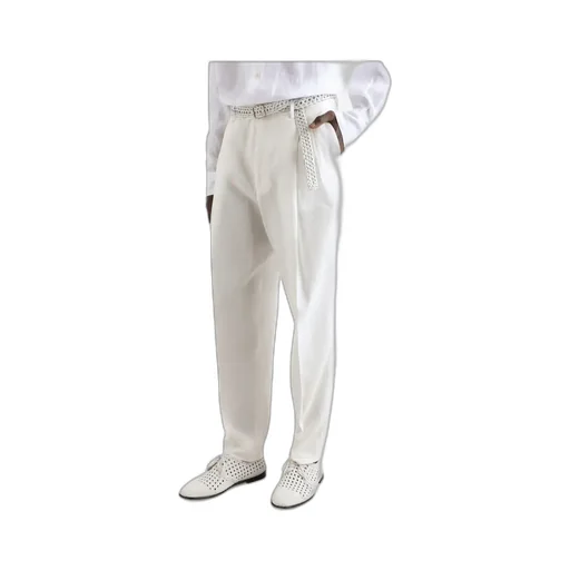 Belt-Loop Casual Pants