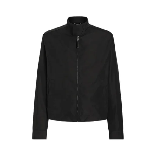 Zipped Long-Sleeved Bomber Jacket