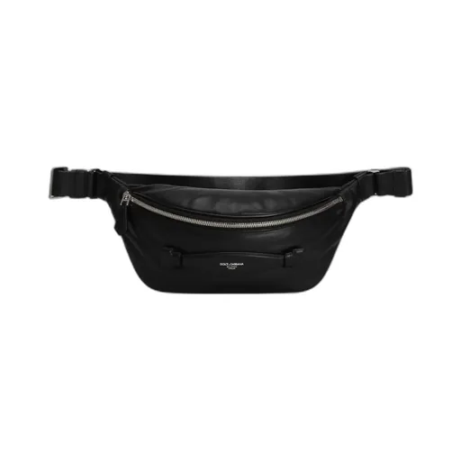 Logo Printed Zipped Belt Bag
