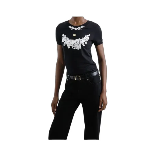 Lace-Detailed T-Shirt