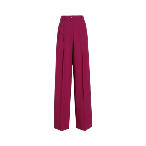 Pleat Wide-Leg Trousers