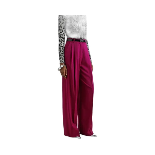 Pleat Wide-Leg Trousers