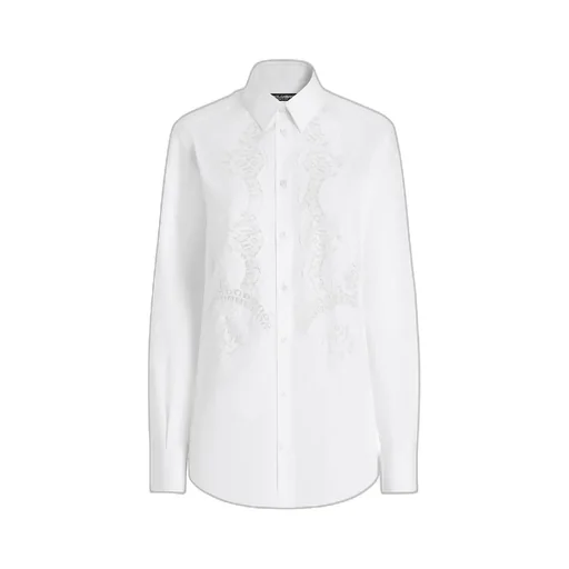 Lace Inlay Poplin Shirt
