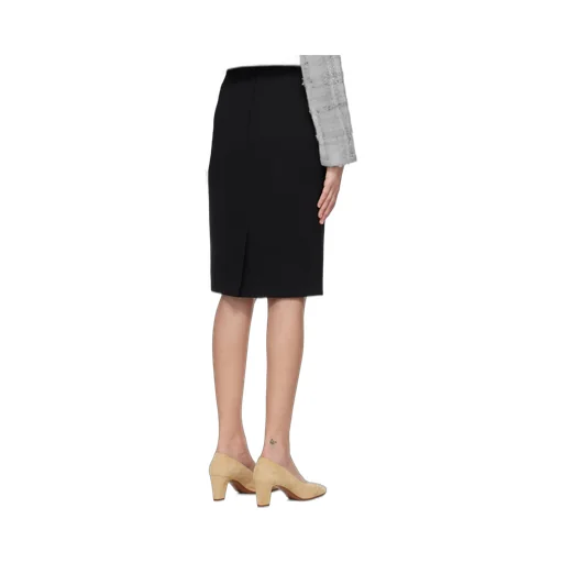 Dg Logo Plaque Midi Pencil Skirt