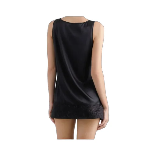 Dg Logo Pin Satin Tank Top