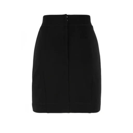 Logo Plaque High-Waist Pencil Skirt