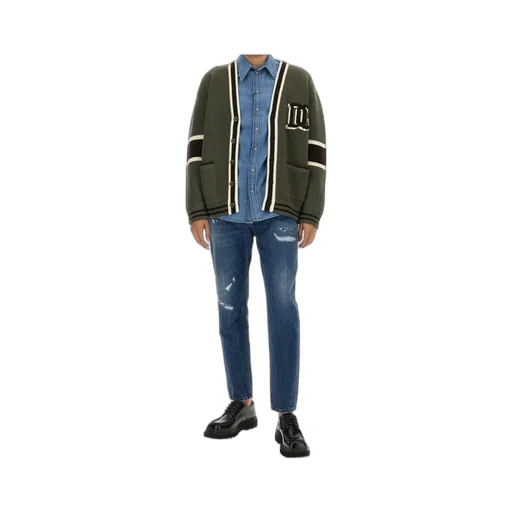 Curved Hem Denim Shirt