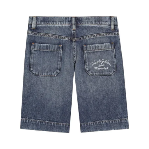 Dolce&Gabbana Logo 5-Pocket Denim Shorts