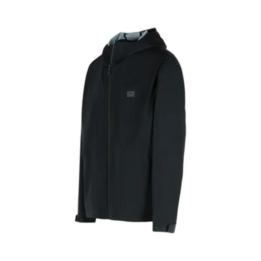 Logo Plaque Zipped Bomber Jacket