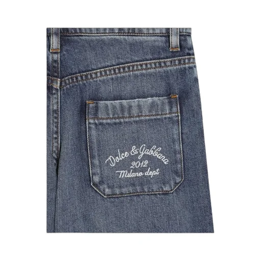 Dolce&Gabbana Logo 5-Pocket Denim Shorts