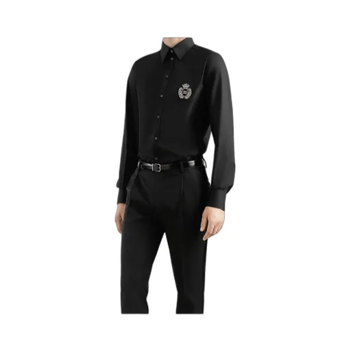 Heraldic Patch Long-Sleeved Shirt