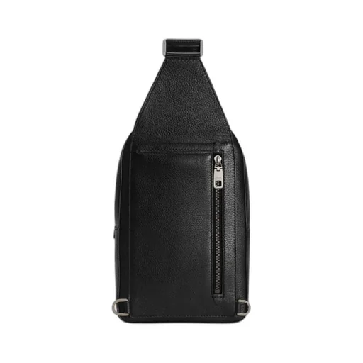 Logo Embossed Zipped Backpack