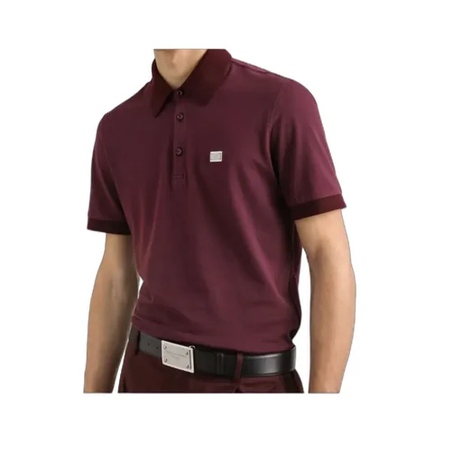 Logo Plaque Short-Sleeved Polo Shirt