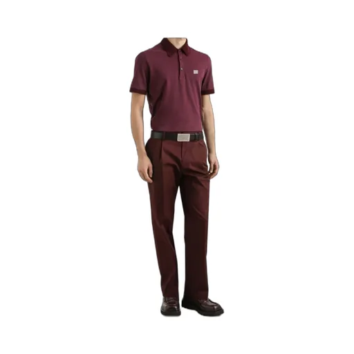 Logo Plaque Short-Sleeved Polo Shirt