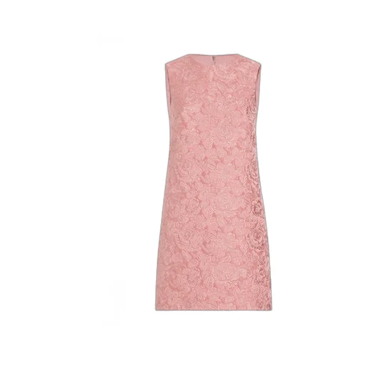 A-Line Floral Jacquard Mini Dress