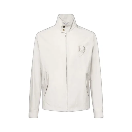 Logo Embroidered Zipped Jacket
