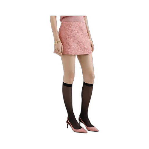 Floral Jacquard Mini Skirt