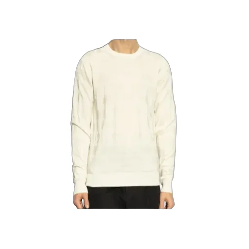 Monogram Jacquard Crewneck Knitted Jumper