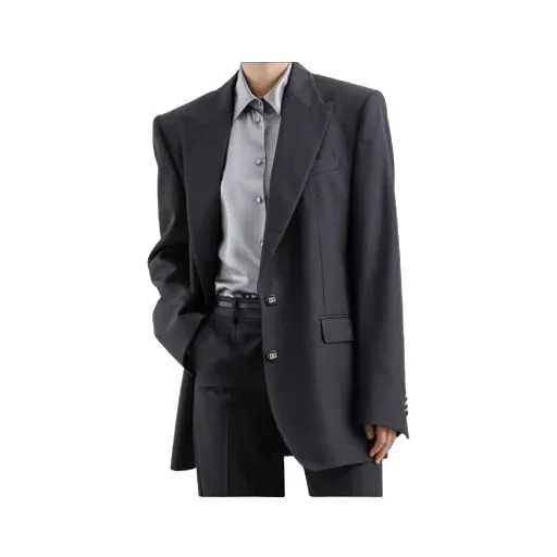 Single-Breasted Straight Hem Blazer