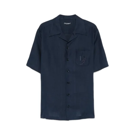 Dg Logo Embroidered Short-Sleeved Shirt