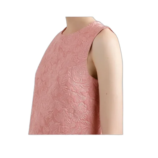 A-Line Floral Jacquard Mini Dress