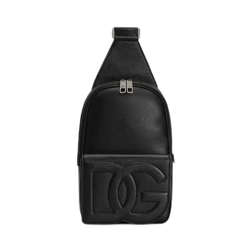 Logo Embossed Zipped Backpack