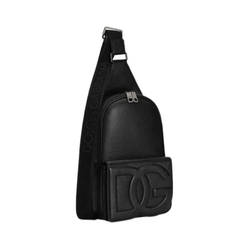 Logo Embossed Zipped Backpack