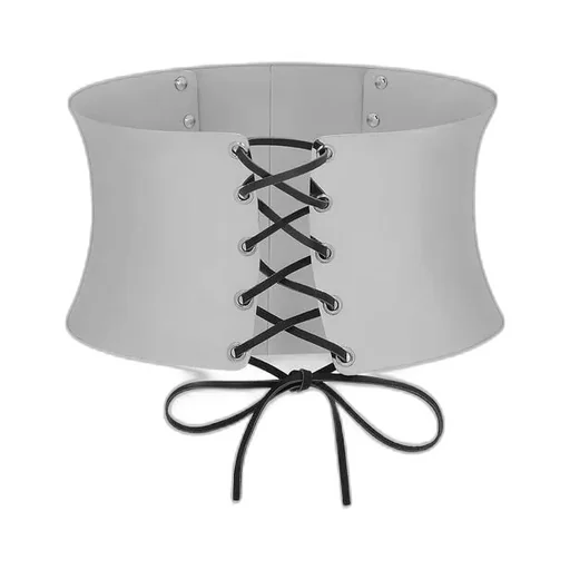 Padlock-Detail Metallic Belt