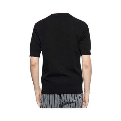 Logo Plaque Knitted T-Shirt
