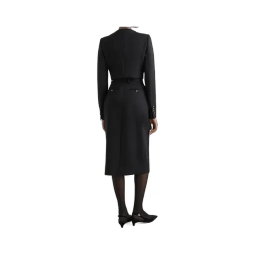 Calf-Length Pencil Skirt