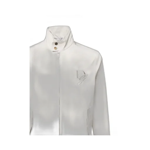 Logo Embroidered Zipped Jacket