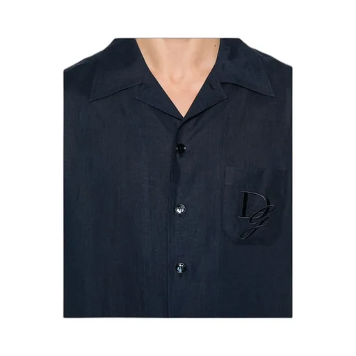 Dg Logo Embroidered Short-Sleeved Shirt