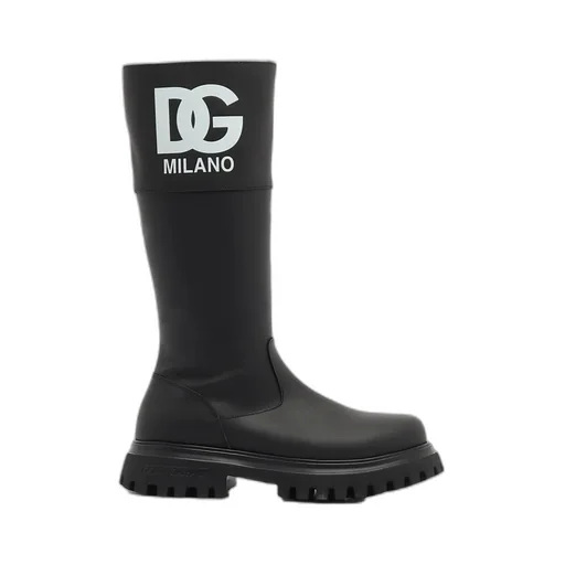 Logo-Print Boots