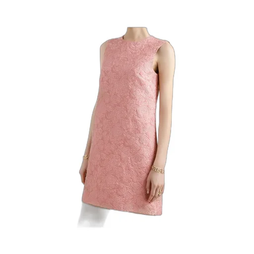 A-Line Floral Jacquard Mini Dress
