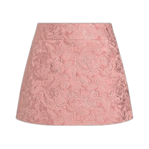 Floral Jacquard Mini Skirt