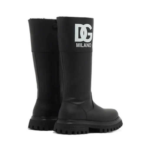 Logo-Print Boots